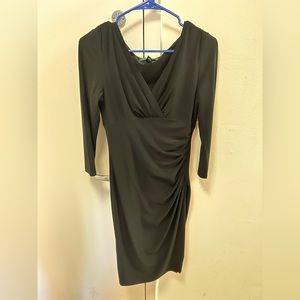 Ralph Lauren black dress size 4, beautiful fit, stretches, and flattering!